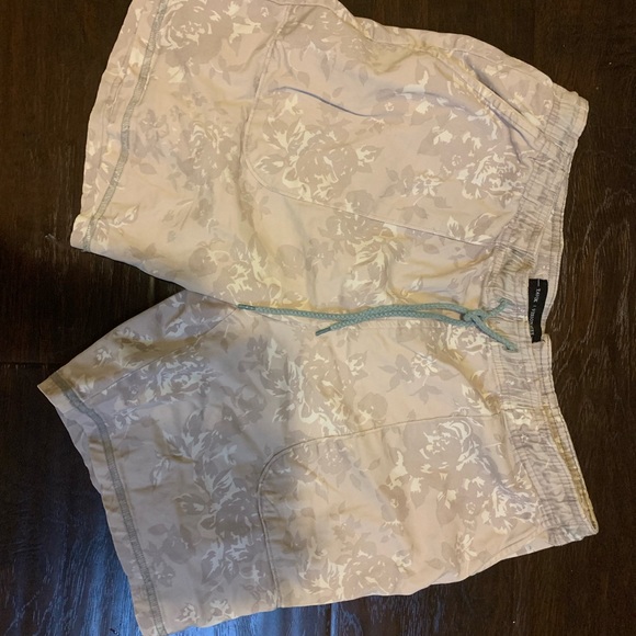 Tavik shorts. size small. beige and blue detail - Picture 2 of 2